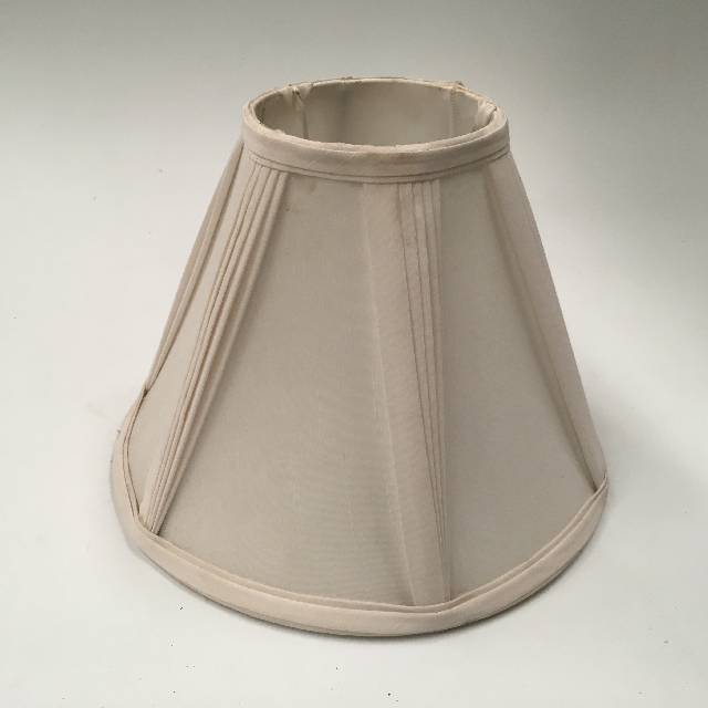 LAMPSHADE, Empire Style (Small) - Natural White w Pleat detail